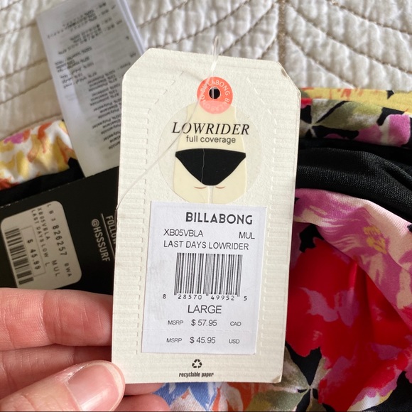 NWT BILLABONG Last Days Lowrider Bikini Bottom - Picture 5 of 6